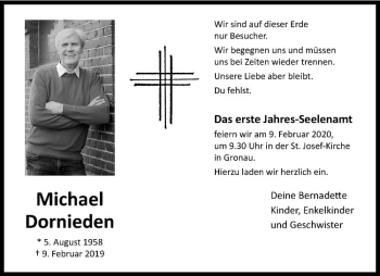 Anzeige von Michael Dornieden von Westfälische Nachrichten