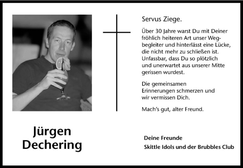  Traueranzeige für Jürgen Dechering vom 16.09.2020 aus Westfälische Nachrichten