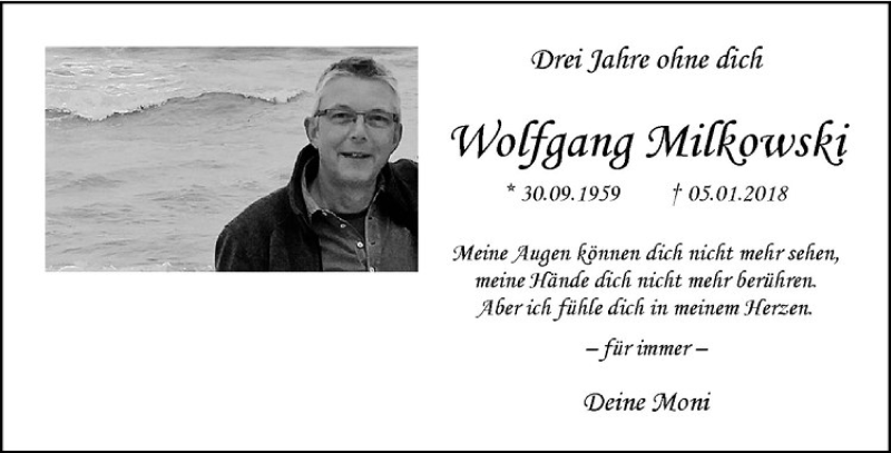  Traueranzeige für Wolfgang Milkowski vom 05.01.2021 aus Westfälische Nachrichten