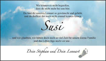 Anzeige von Susann Preuß 