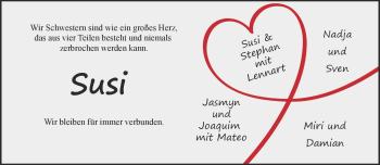 Anzeige von Susann Preuß 