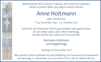 Anzeige von Anne Holtmann 