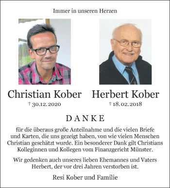 Anzeige von Christian Kober 