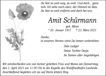 Anzeige von Amit Schürmann 