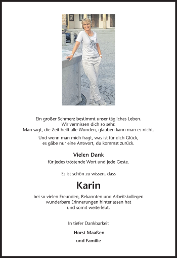 Anzeige von Karin  