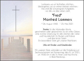 Anzeige von Manfred Lammers 