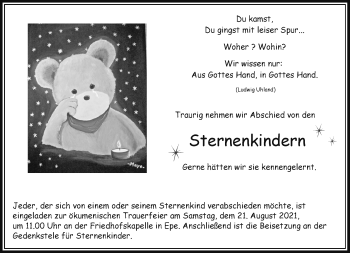 Anzeige von Sternenkinder  