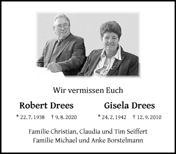 Anzeige von Gisela Drees 