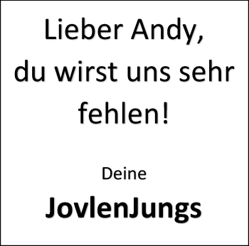 Anzeige von Andy  
