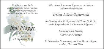Anzeige von Inni Plagge 