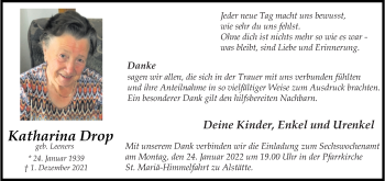 Anzeige von Katharina Drop 
