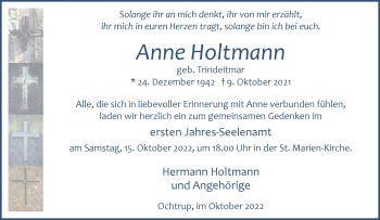 Anzeige von Anne Holtmann 
