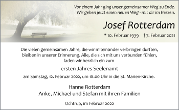 Anzeige von Josef Rotterdam 