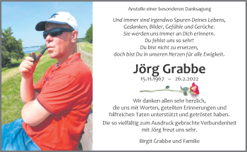 Anzeige von Jörg Grabbe 