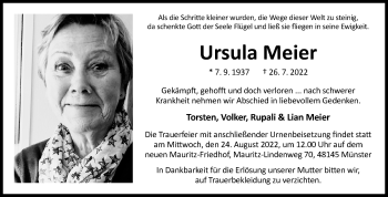 Anzeige von Ursula Meier 