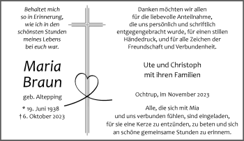 Anzeige von Maria Braun 