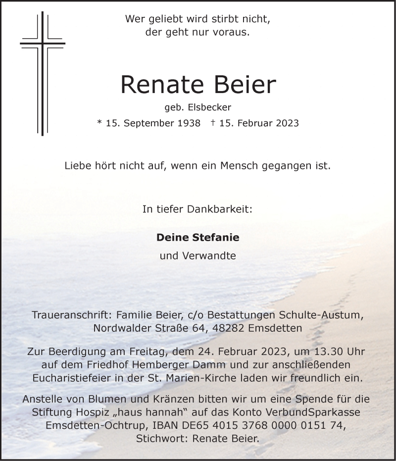  Traueranzeige für   vom 18.02.2023 aus 