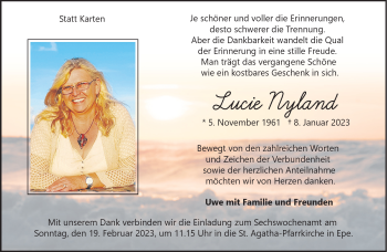 Anzeige von Lucie Nyland 