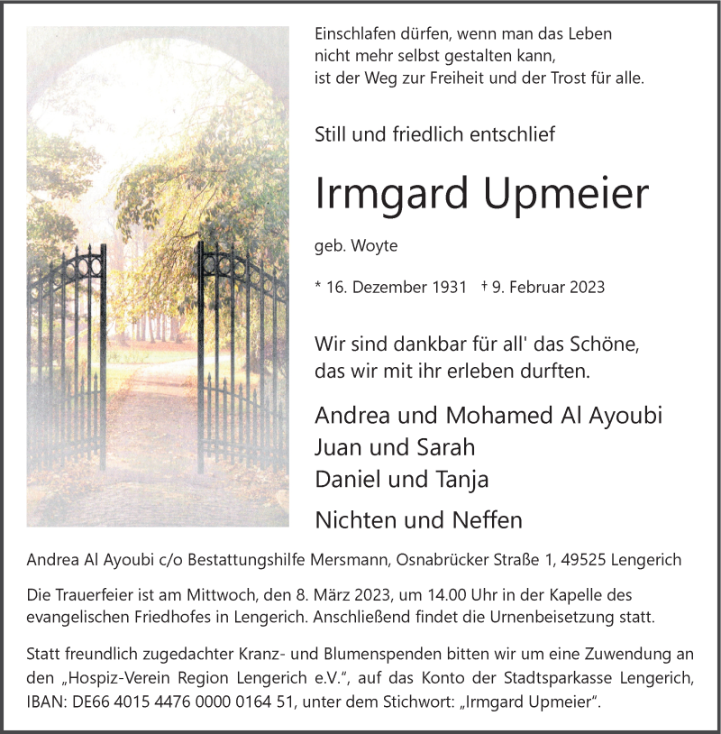  Traueranzeige für   vom 04.03.2023 aus 