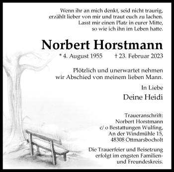 Anzeige von Norbert Horstmann 
