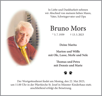 Anzeige von Bruno Mors 