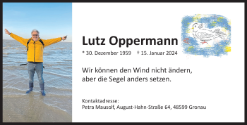 Anzeige von Lutz Oppermann 