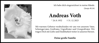 Anzeige von Andreas Voth 