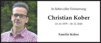 Anzeige von Christian Kober 