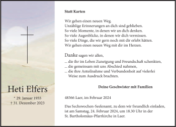 Anzeige von Heti Elfers 