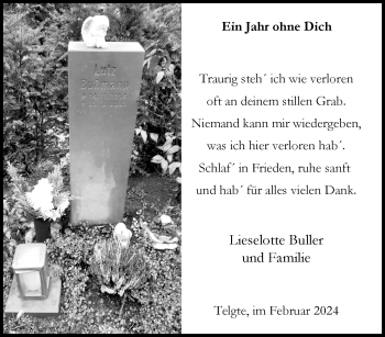 Anzeige von Lutz Bußmann 