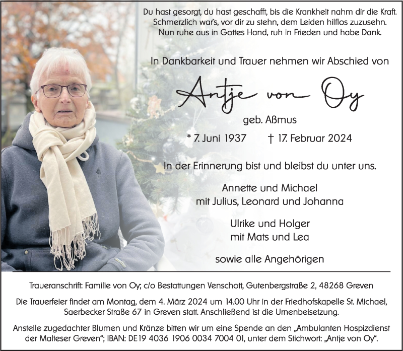  Traueranzeige für   vom 02.03.2024 aus 