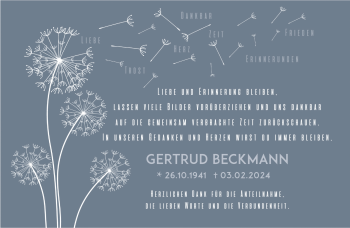 Anzeige von Gertrud Beckmann 