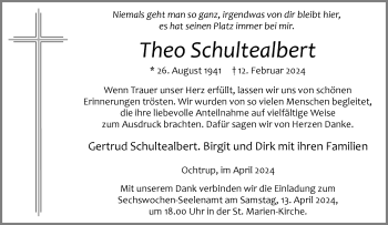 Anzeige von Theo Schultealbert 
