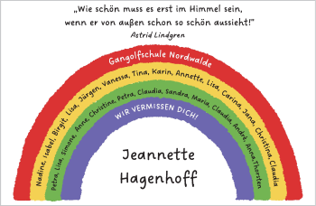 Anzeige von Jeannette Hagenhoff 