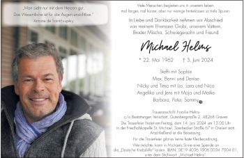 Anzeige von Michael Helms 