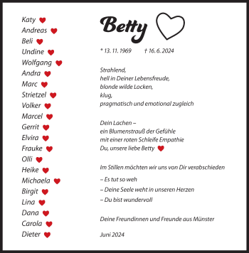 Anzeige von Betty  