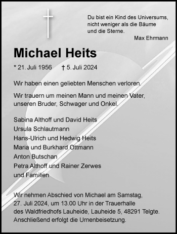 Anzeige von Michael Heits 