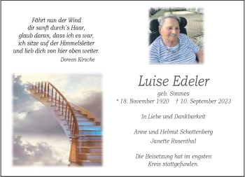 Anzeige von Doreen Edeler 