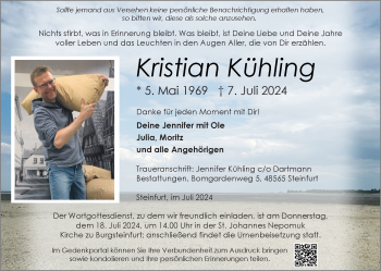 Anzeige von Kristian Kühling 