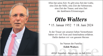 Anzeige von Otto Walters 
