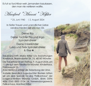 Anzeige von Manfred Kißler 