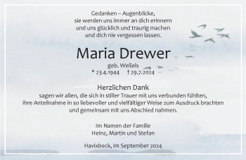 Anzeige von Maria Drewer 