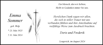 Anzeige von Emma Sommer 