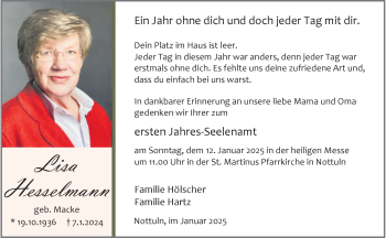 Anzeige von Lisa Hesselmann 