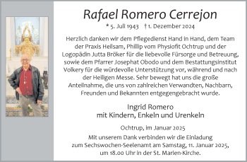 Anzeige von Rafael Romero Cerrejon 
