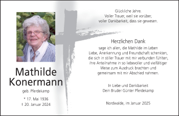 Anzeige von Mathilde Konermann 
