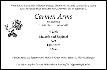 Anzeige von Carmen Arms 
