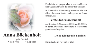 Anzeige von Anna Böckenholt 