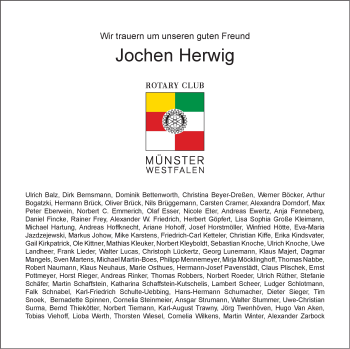 Anzeige von Jochen Herwig 