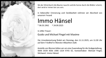 Anzeige von Immo Hänsel 